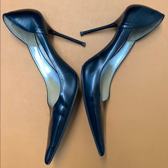 Le Silla Black Leather Heels main image 4